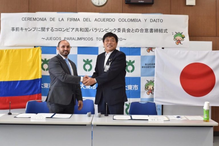 El Comité Paralímpico Colombiano firma un nuevo acuerdo en Japón con miras a mejorar la preparación de sus deportistas