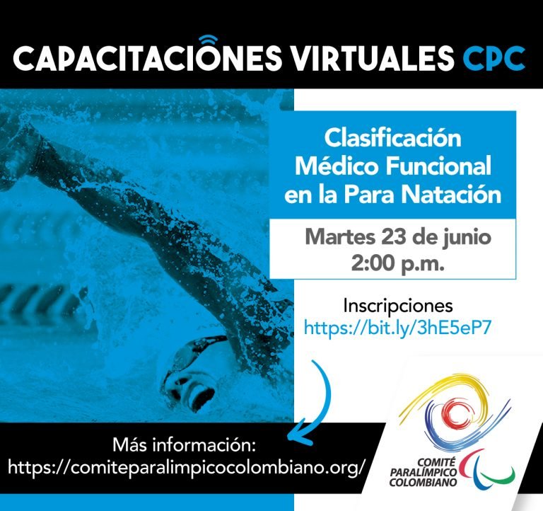 Capacitación virtual sobre la clasificación médico funcional en la Para natación