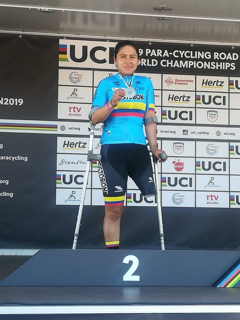 Medalla de Plata para Colombia en el Mundial de Para cycling de ruta en Holanda.