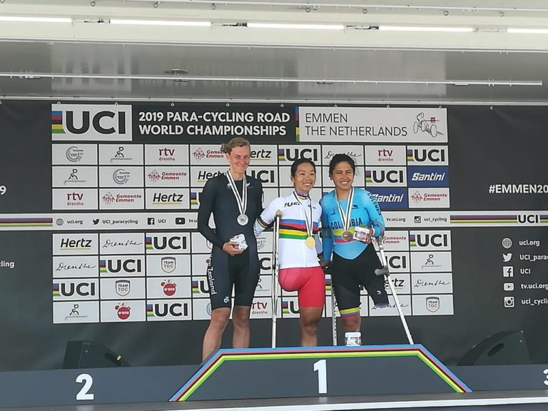 Con un bronce y una plata, Carolina Munevar se destaca en el Mundial de ruta en Holanda