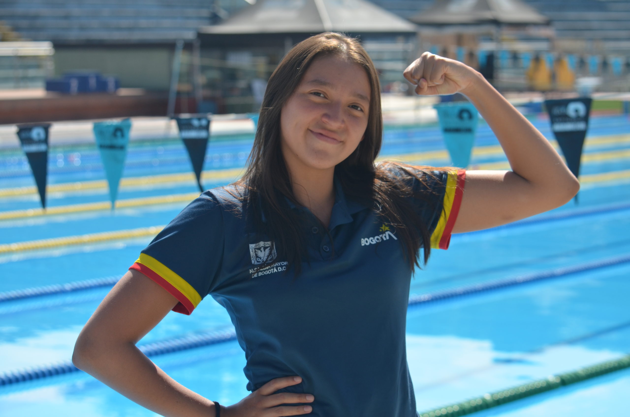 Carolina Rodríguez, una princesa en las piscinas de Medellín