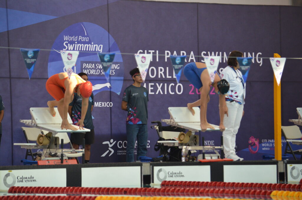 Sara Vargas en la Serie Mundial de Para natación