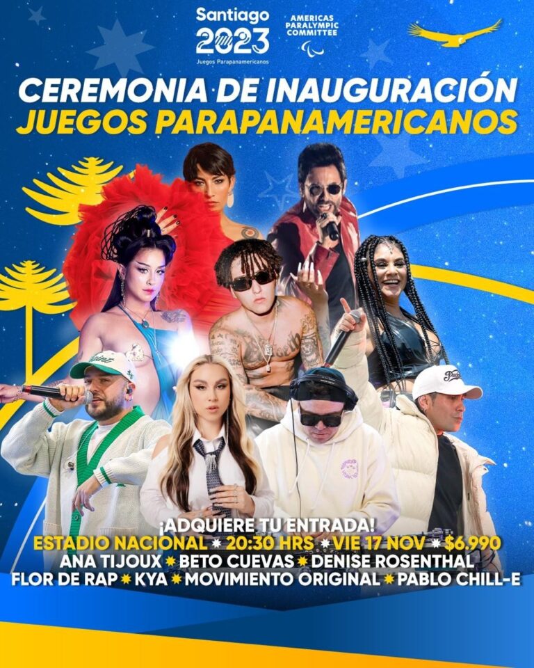 ¡Otra ceremonia inaugural de ensueño! Lo mejor de la música chilena hará inolvidable el inicio de los Parapanamericanos
