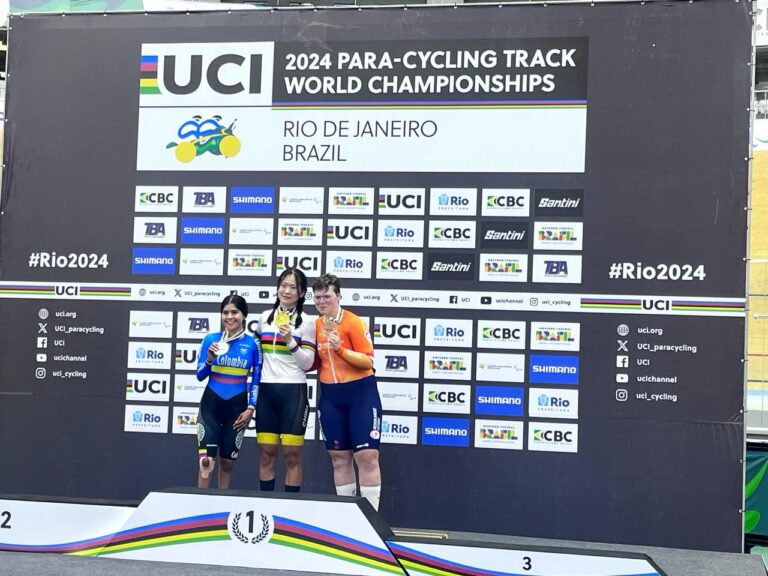 Caballero y Munévar, medallistas en el Campeonato Mundial de Para ciclismo de Pista