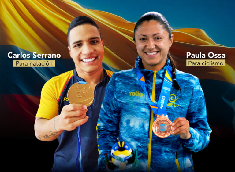 Colombia elige a sus estandartes para París 2024: Paula Ossa y Carlos Daniel Serrano, símbolos del deporte Paralímpico nacional